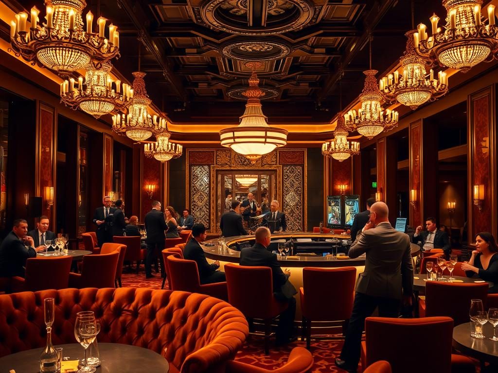 cazino, viata de noapte din cazino, jocuri de casino, lounge, lux